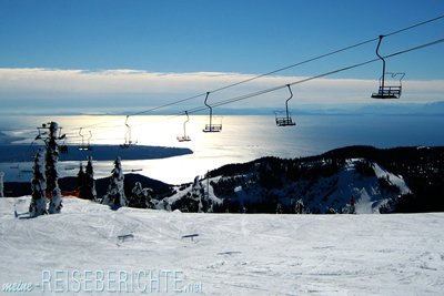 Kanada British Columbia Vancouver Cypress Skifahren Piste