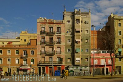Städtereise Barcelona Häuser in Barceloneta